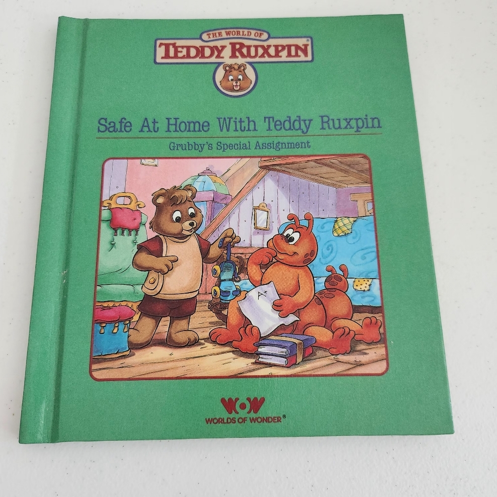 1988 Vintage Teddy Ruxpin Safet At Home Book Only